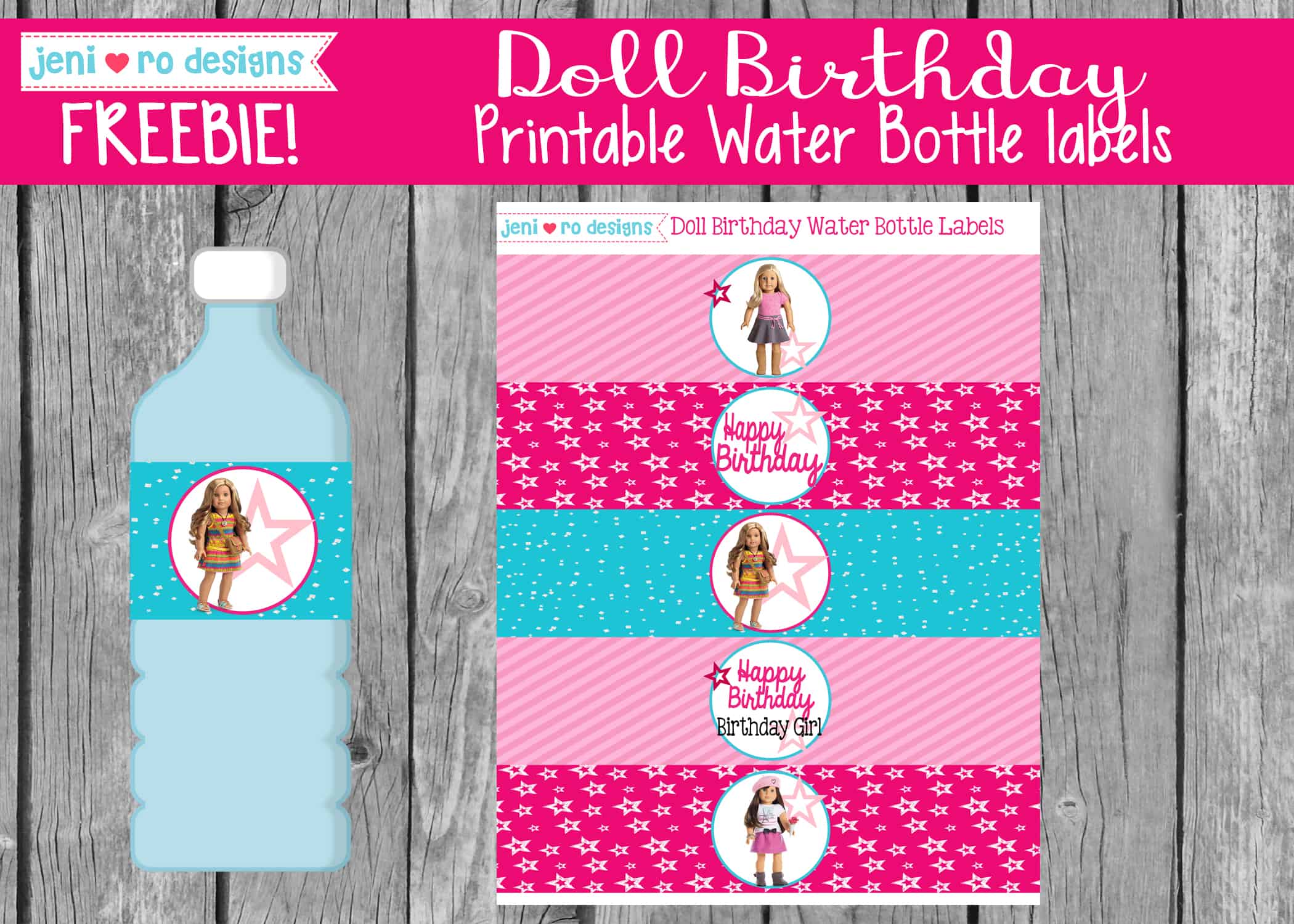 American girl doll birthday printables in the FREE printable library!