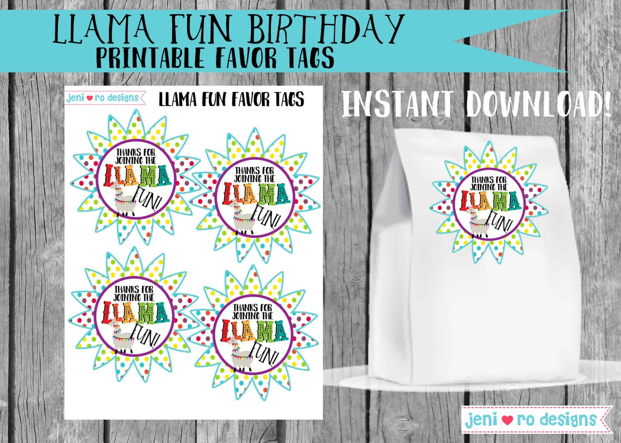 Llama Fun printables! Fun new party design in the shop!