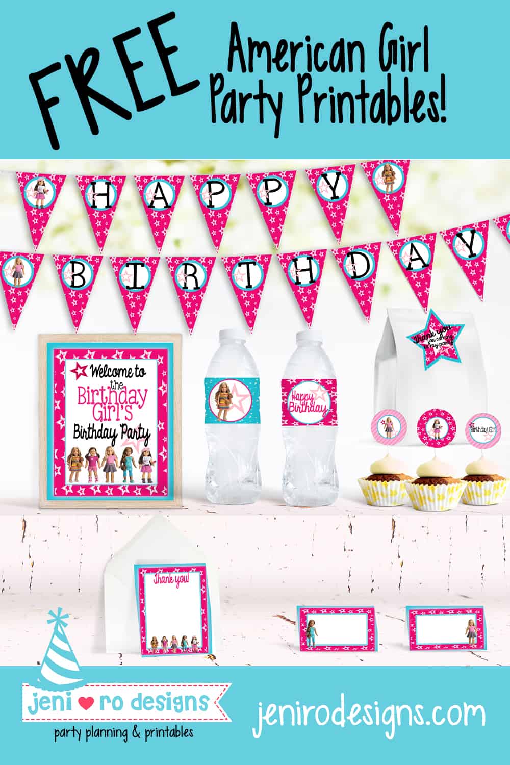 American girl doll birthday printables in the FREE printable library!