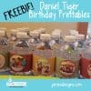 Daniel Tiger birthday free printables in the FREE printable library!