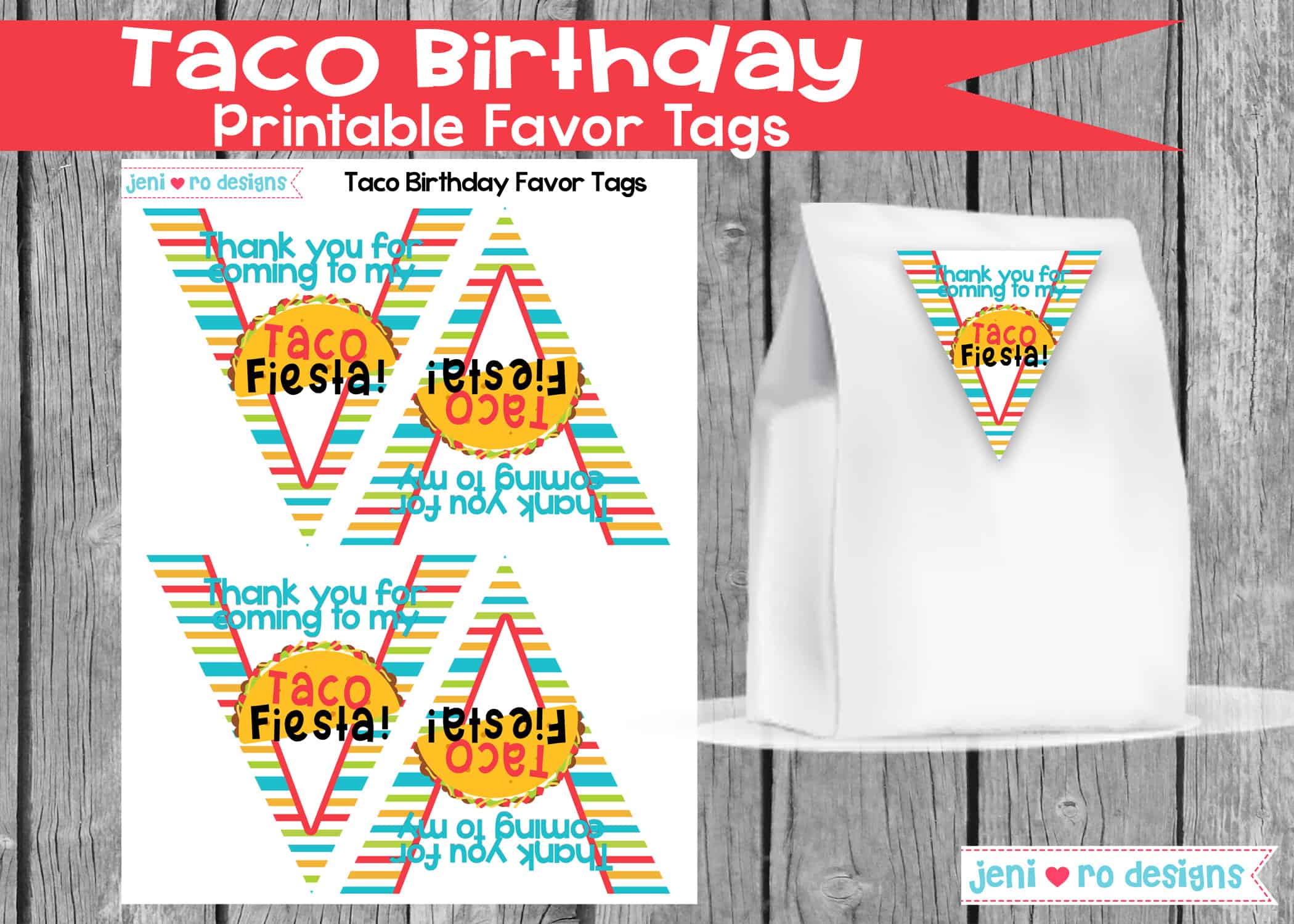 Taco Birthday Party printables - New theme in the shop!