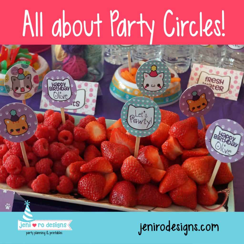 printable party circles