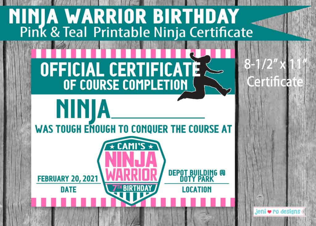 pink ninja warrior