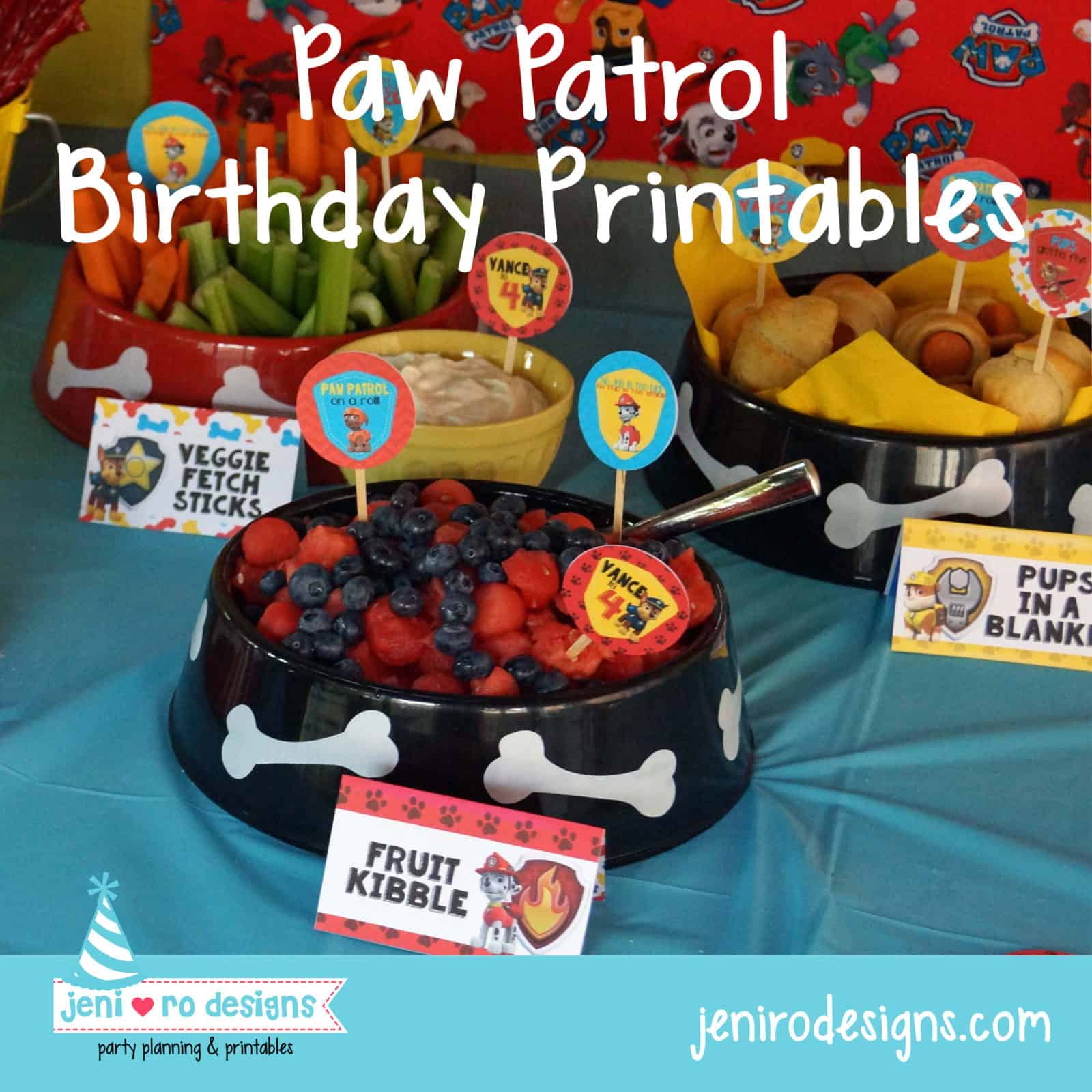 Paw Patrol printables for your pup loving kiddo's birthday party!