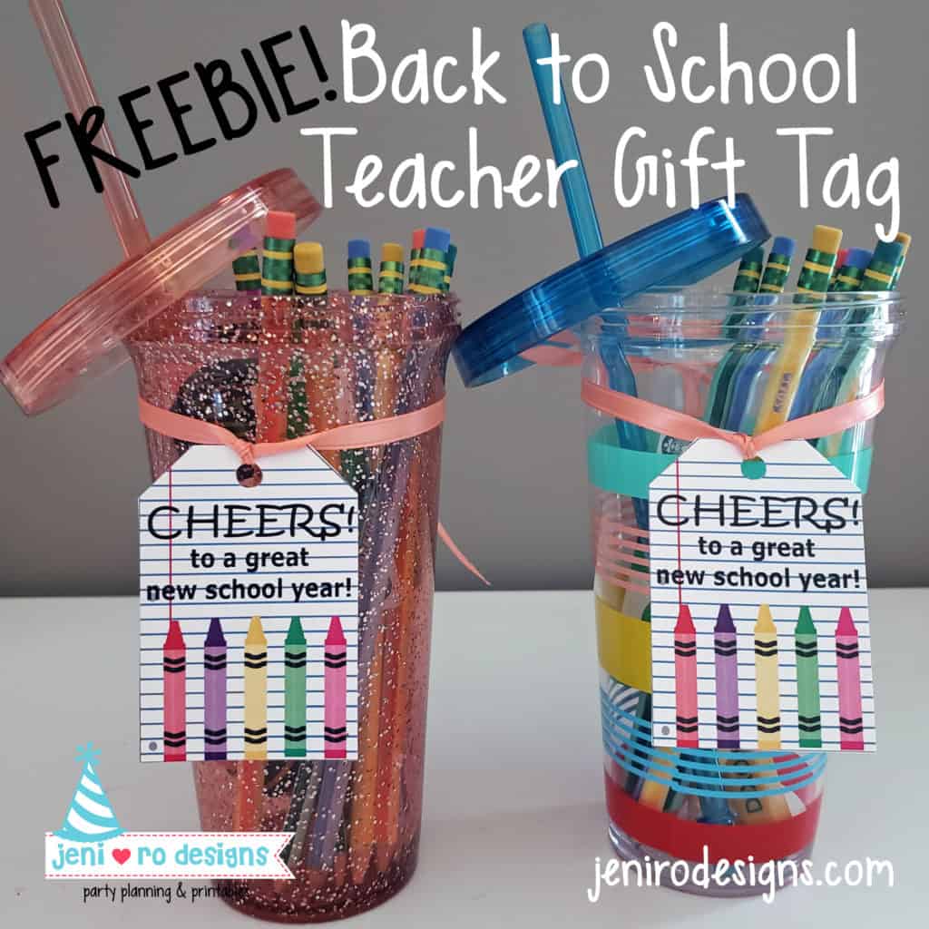 Teacher gift tags
