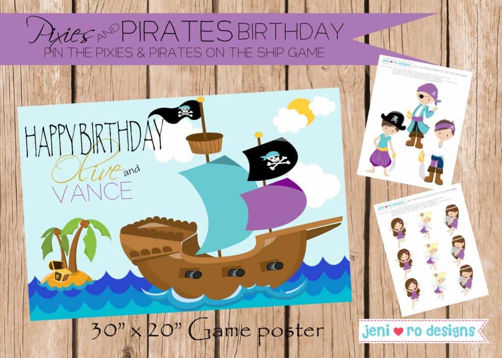 Pixies and Pirates birthday