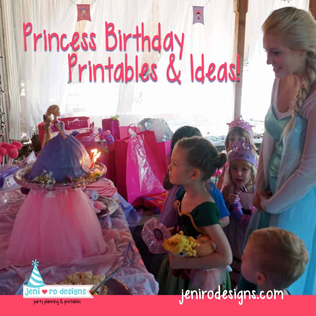 princess birthday printables