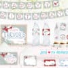 Aviator Printable Party Set, Vintage Airplane, Aviator Birthday, Airplane Birthday, Airplane party, 1st birthday