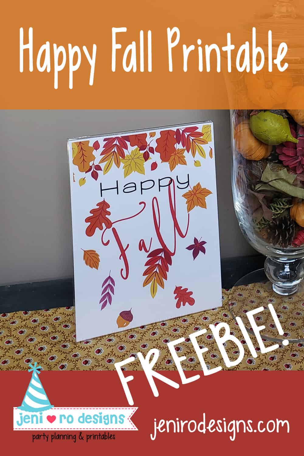 Fall Art print freebie for the 1st day of Fall! jenirodesigns.com