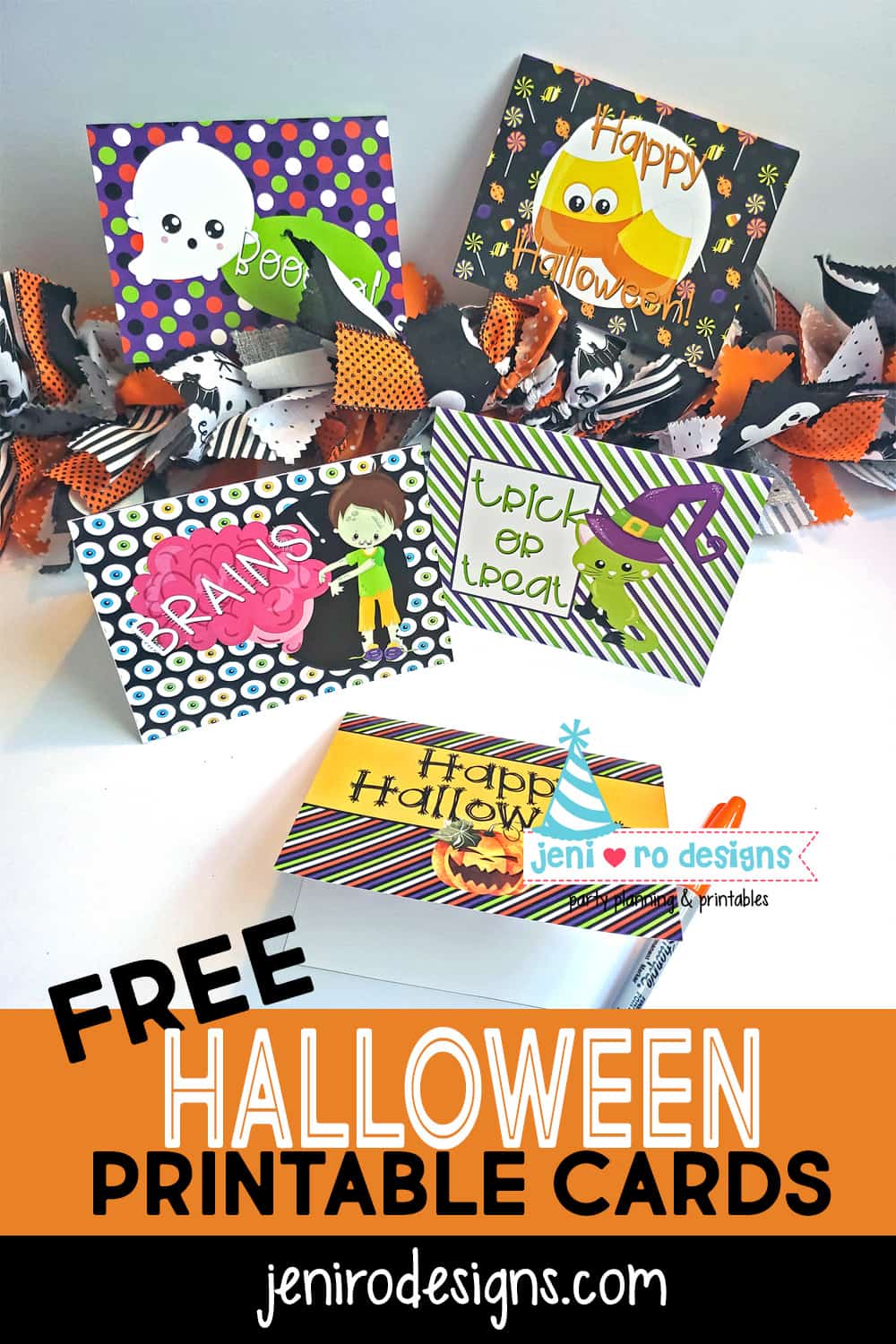 Printable Halloween Cards In The Free Printable Library From Jeni Ro 