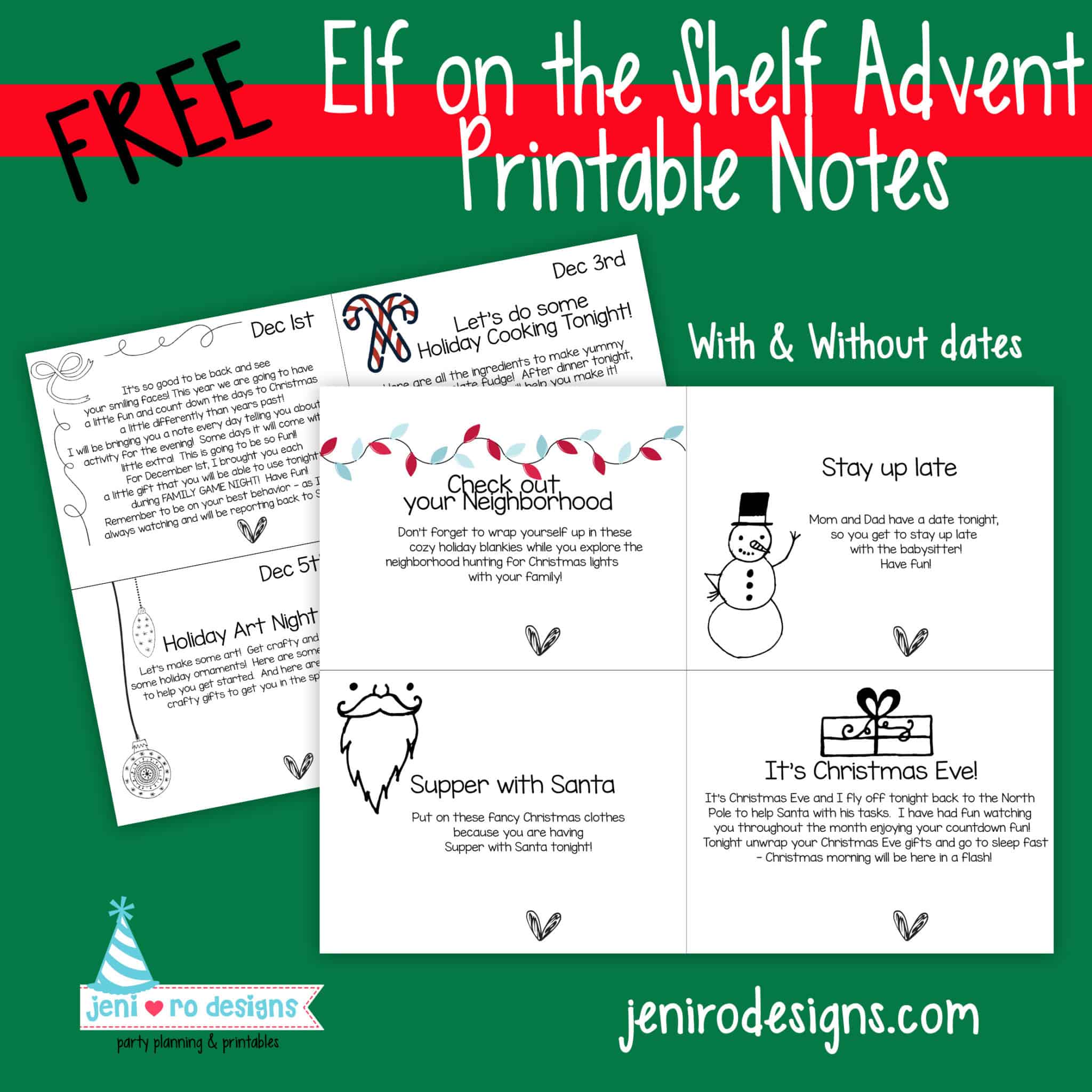 Create Your Own Elf Character Printable