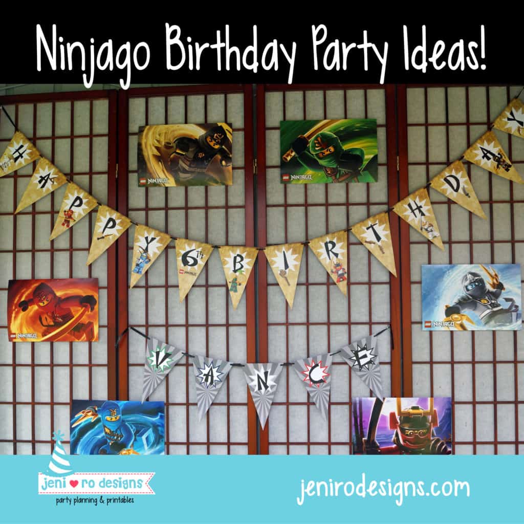 ninjago birthday party printables