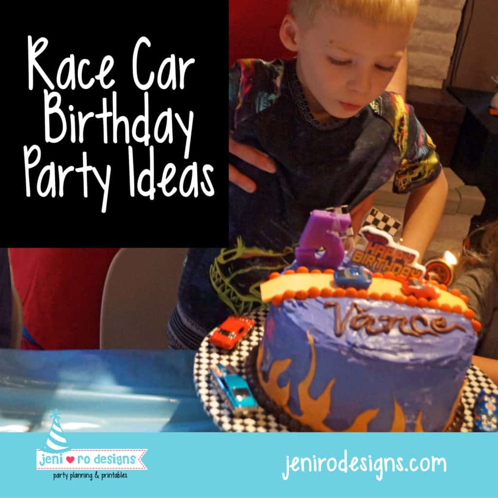 race car birthday jeni ro designs