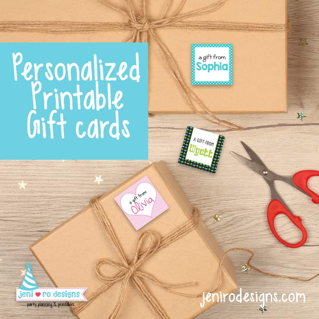 personalized gift tags for kids