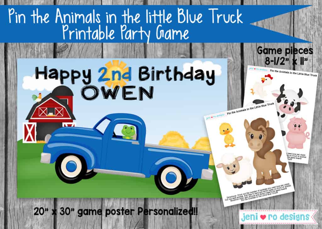 farm birthday - little blue truck game
