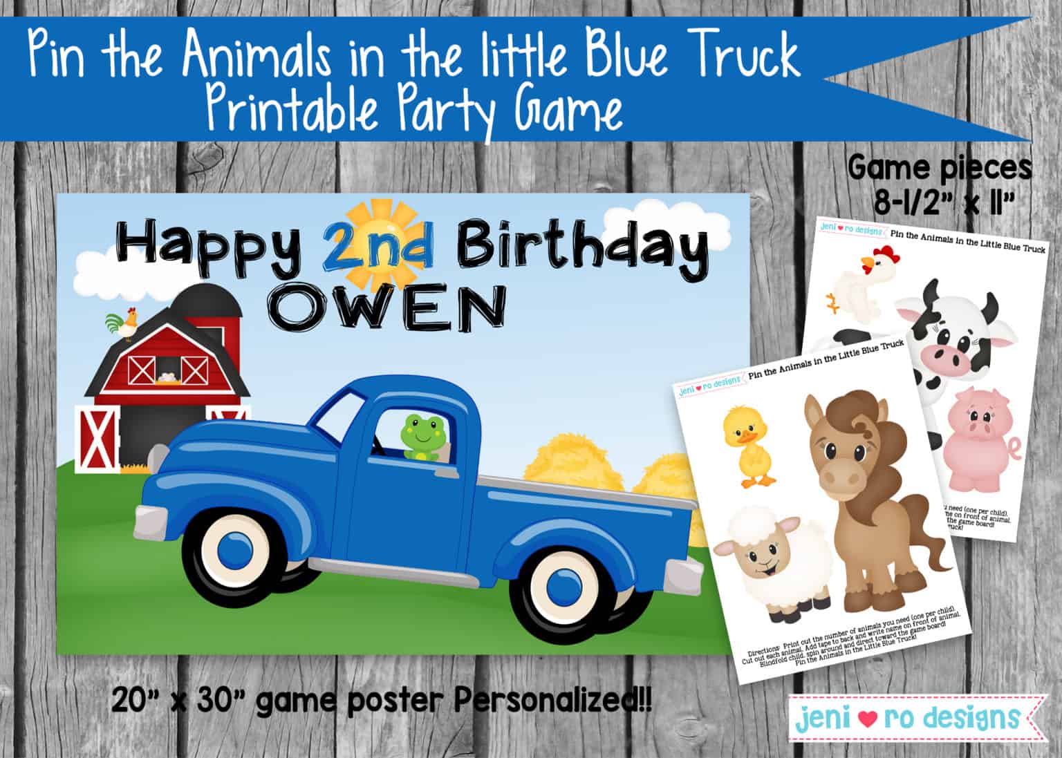 Farm birthday party printables for a barnyard bash!