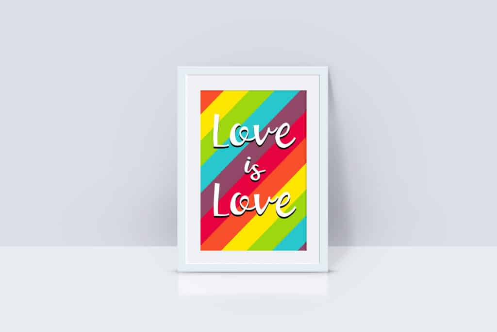 printable art prints love is love