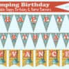 Camping Birthday Party printable set, Camping party, campsite, campfire, camping animals, kids party printables - Image 10