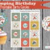 Camping Birthday Party printable set, Camping party, campsite, campfire, camping animals, kids party printables - Image 9