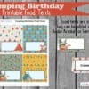 Camping Birthday Party printable set, Camping party, campsite, campfire, camping animals, kids party printables - Image 7