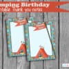 Camping Birthday Party printable set, Camping party, campsite, campfire, camping animals, kids party printables - Image 4