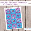 Mermaid Birthday, Printable Party decor set, Mermaids, Under the sea, mermaid, Birthday printable set, personalized - Image 4
