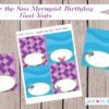 Mermaid Birthday, Printable Party decor set, Mermaids, Under the sea, mermaid, Birthday printable set, personalized - Image 6