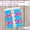 Mermaid Birthday, Printable Party decor set, Mermaids, Under the sea, mermaid, Birthday printable set, personalized - Image 8