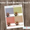 Monster Truck Birthday, Printable Party decor set, Monster trucks, big trucks, Birthday printable set, personalized - Image 7