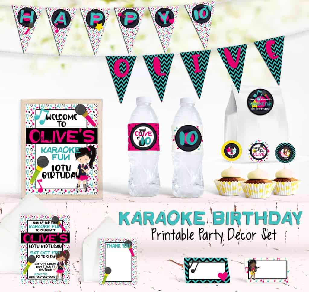 karaoke birthday party set