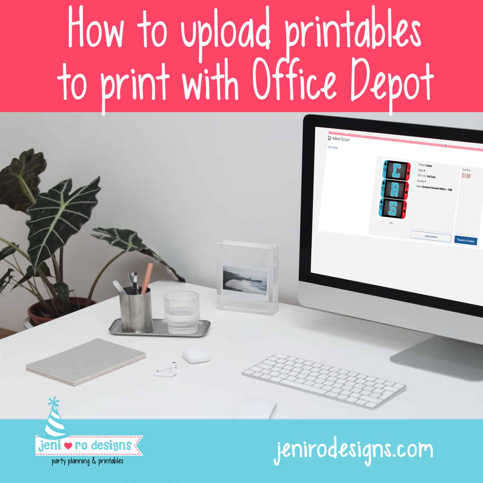 How to upload printables to print with Office Depot