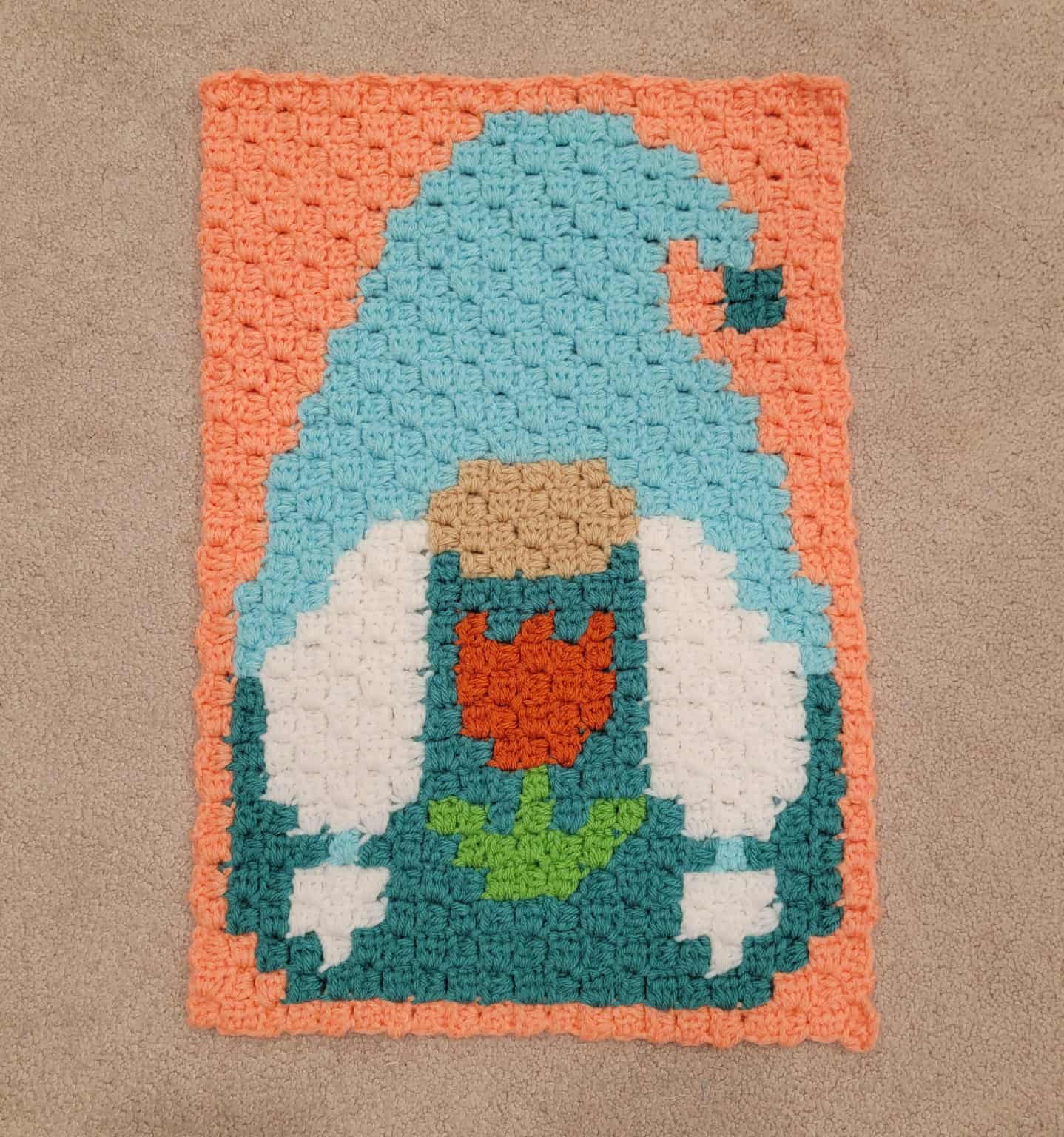 Finished Gnome blanket for this month's crafty update!