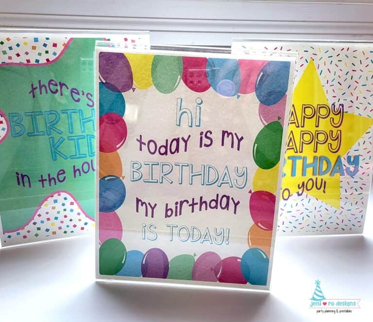 Birthday art prints are the May Free Printable!