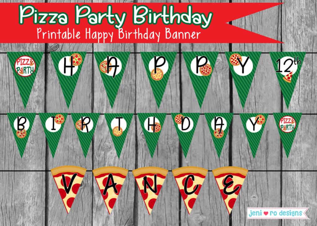 Pizza party birthday