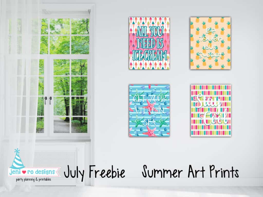summer art prints