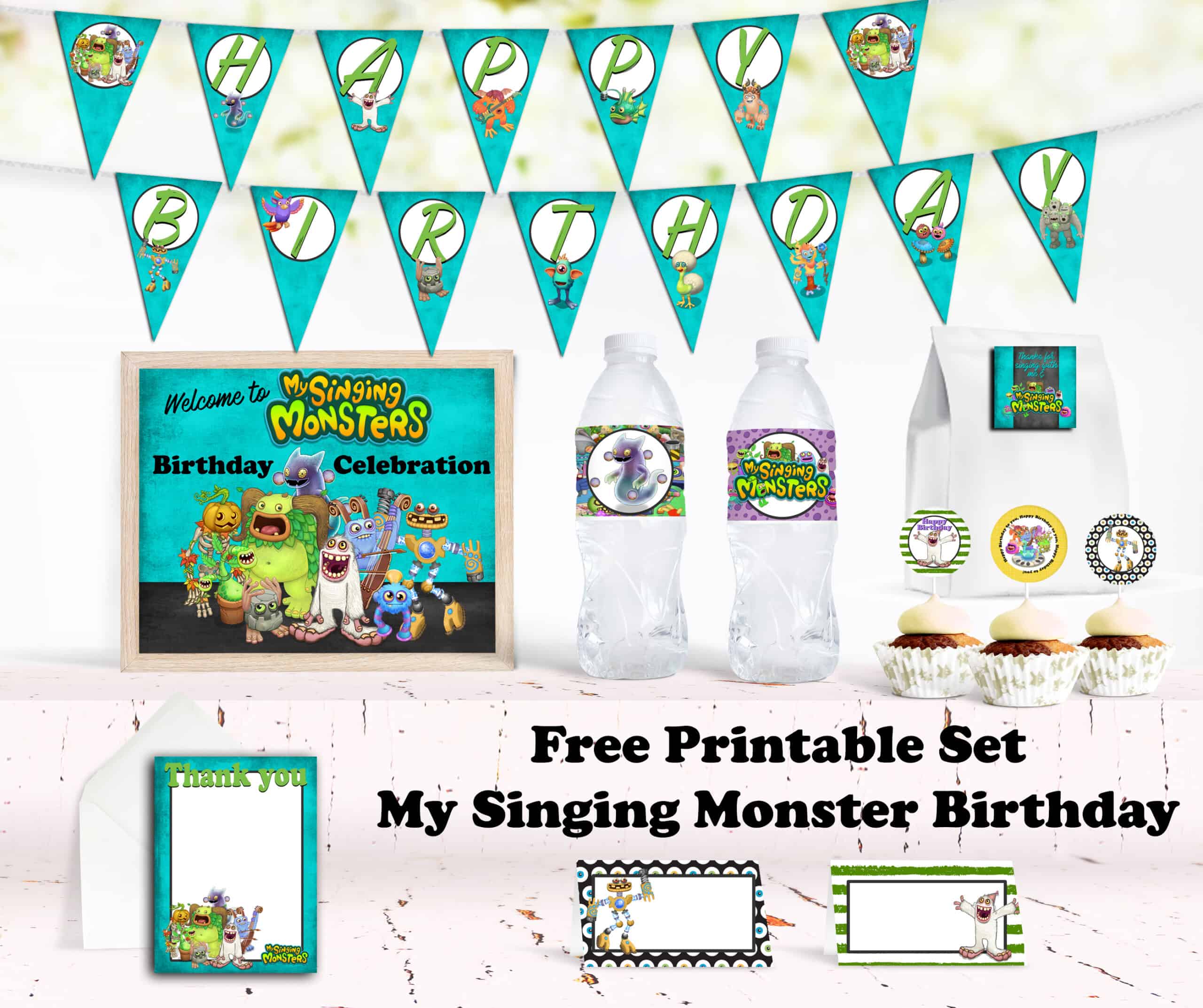 My Singing Monsters Birthday Set In The Free Printable Library 5121