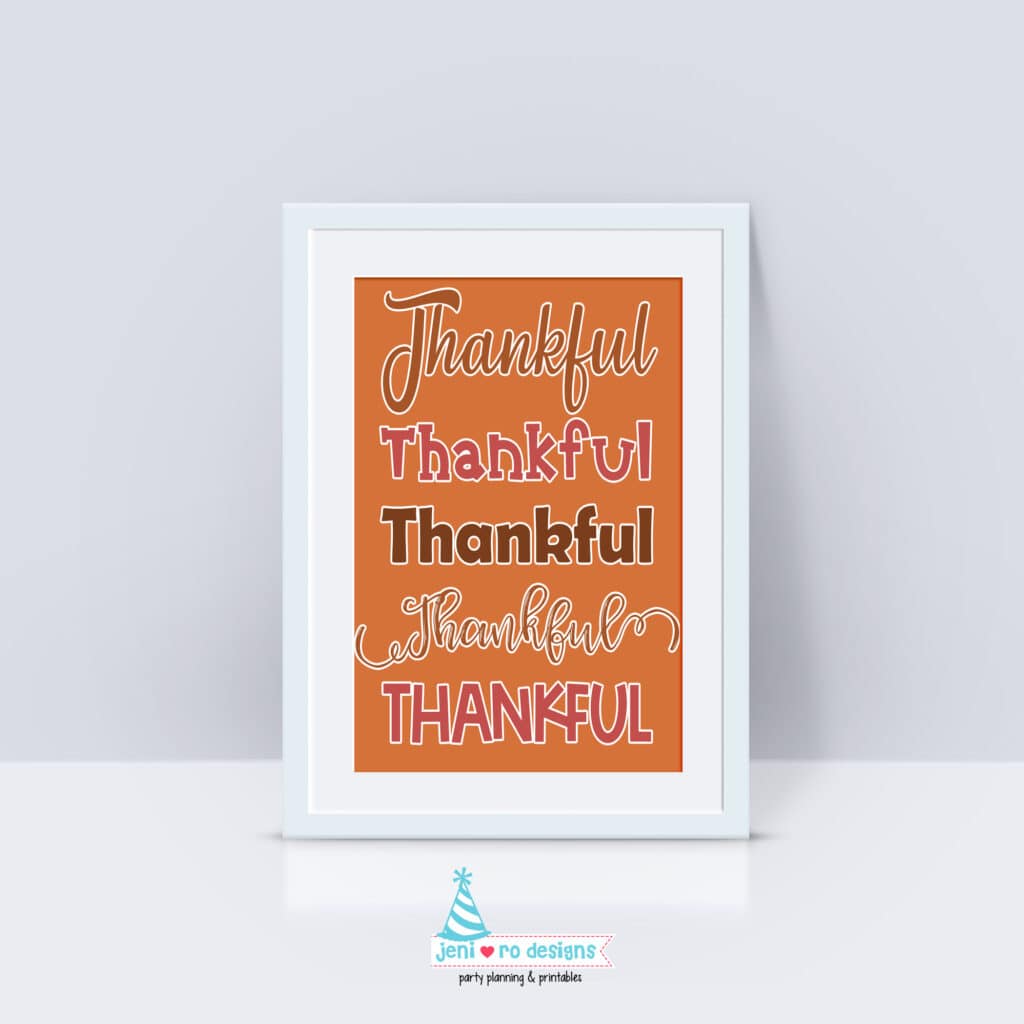 Thanksgiving printable art prints