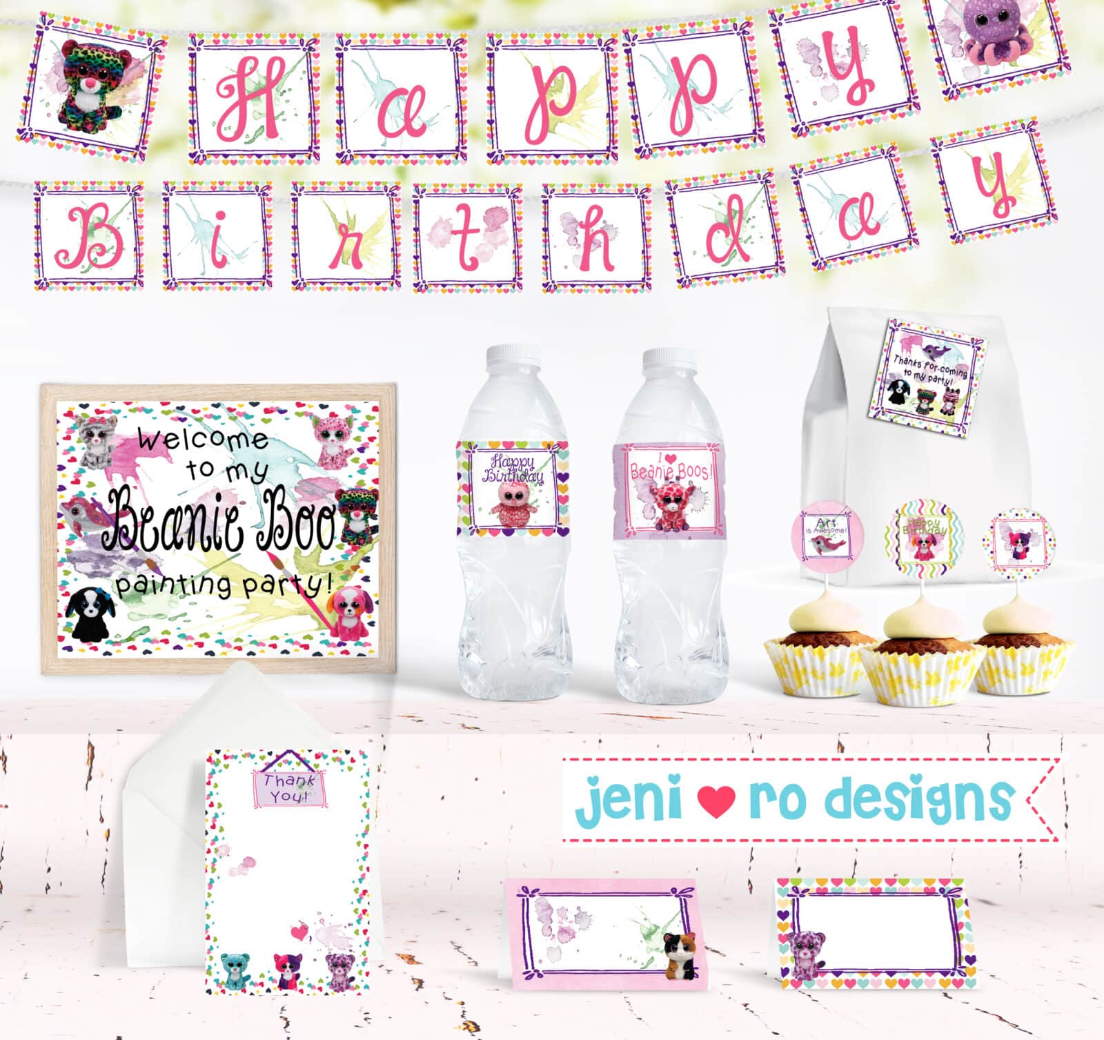 Beanie Boo birthday party for your little artist!