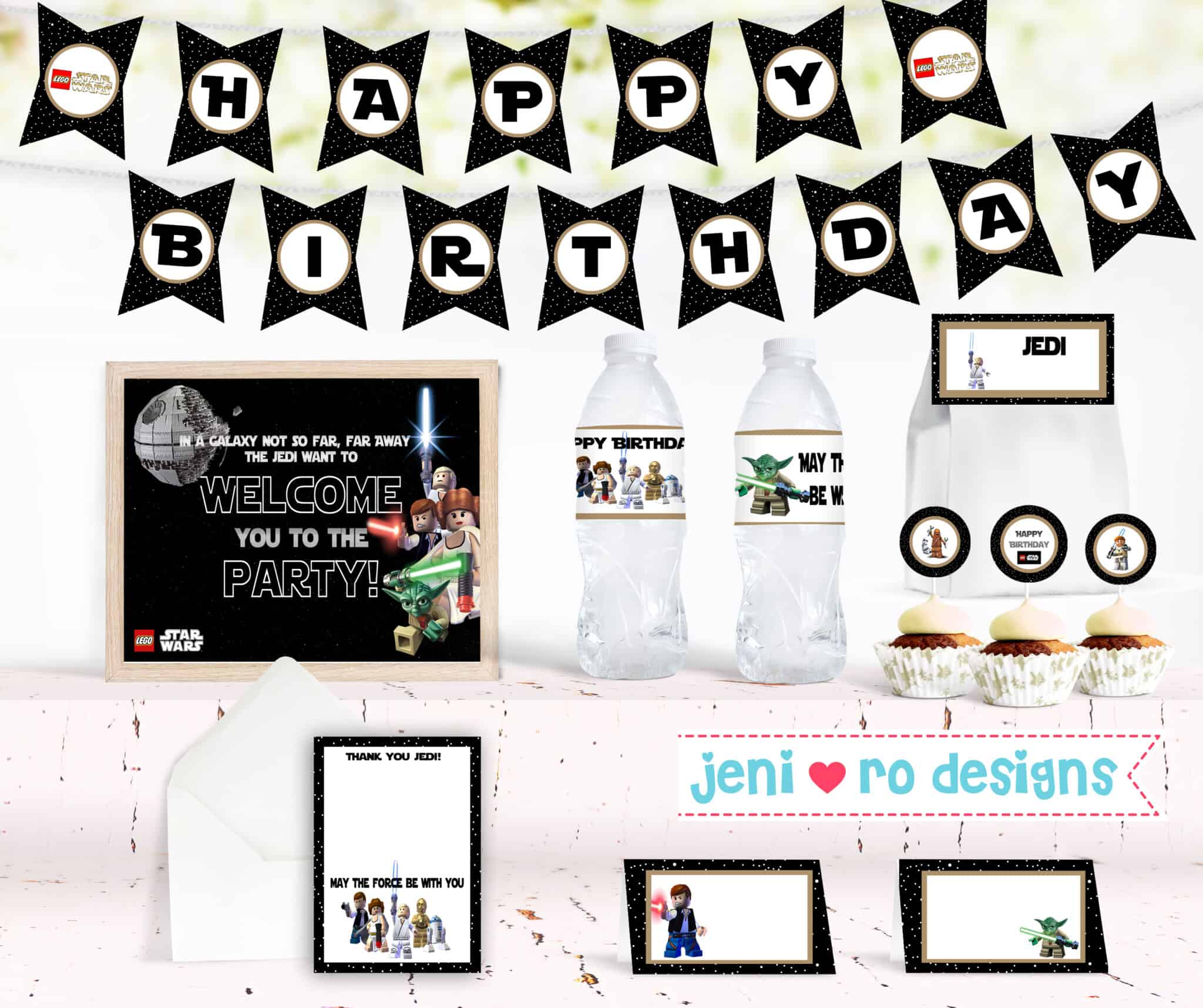 Lego Star Wars birthday printables just in time for Star Wars day!