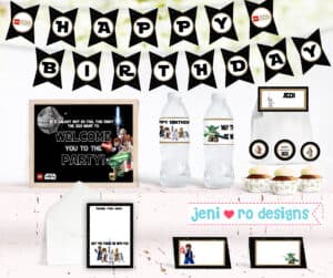 Lego Star Wars birthday printables just in time for Star Wars day!