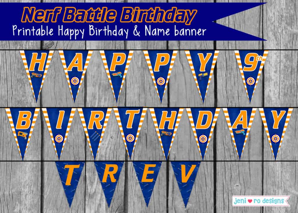 nerf battle birthday