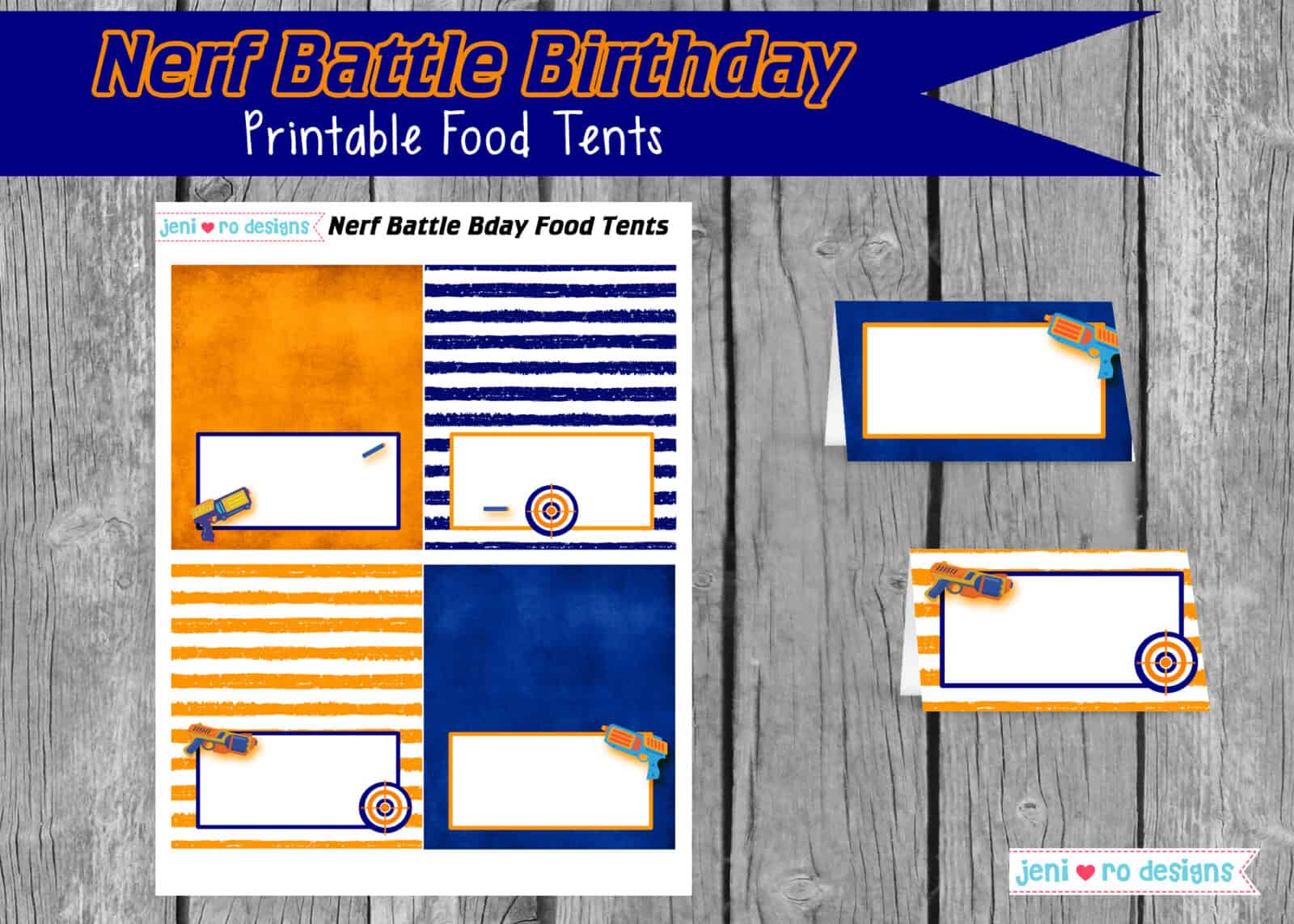 Nerf Battle Birthday party printables to throw an awesome party!